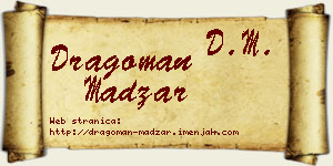 Dragoman Madžar vizit kartica
